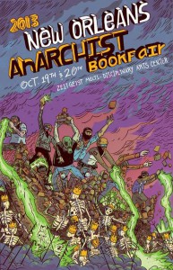 Cartel Feria Libro Anarquista Nueva Orleans