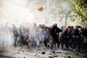 Disturbios Roma 15-O