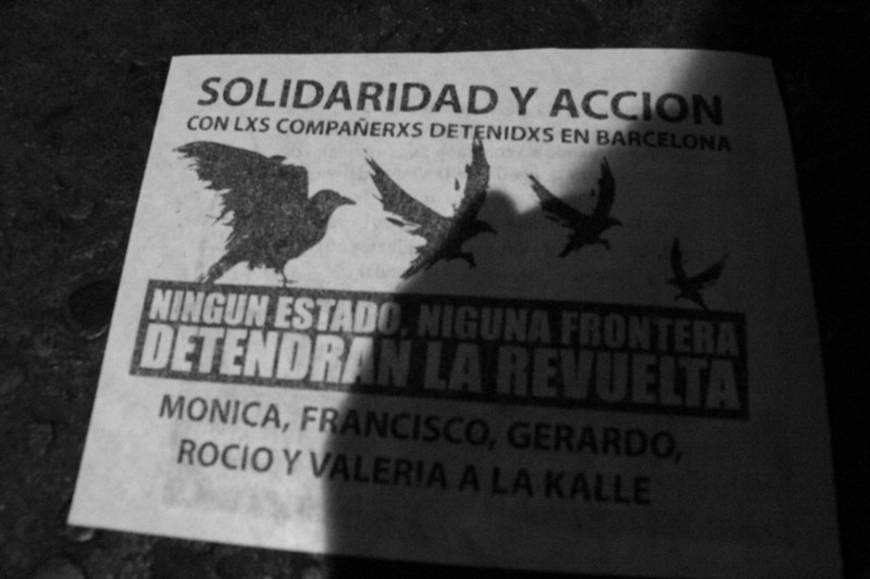 Panfleto disturbios solidaridad Chile Mateo Morral